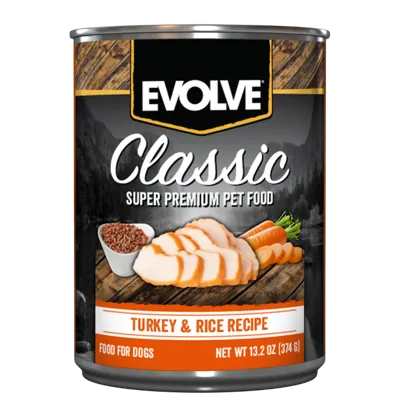 Evolve Dog Lata Pavo 13.2OZ