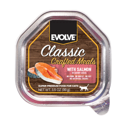 Evolve Cat Classic Bandeja Crafted Meals Salmón - 3.5 OZ - 99 GR