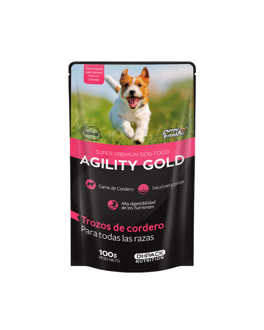Agility Gold Pouch Cordero 100gr