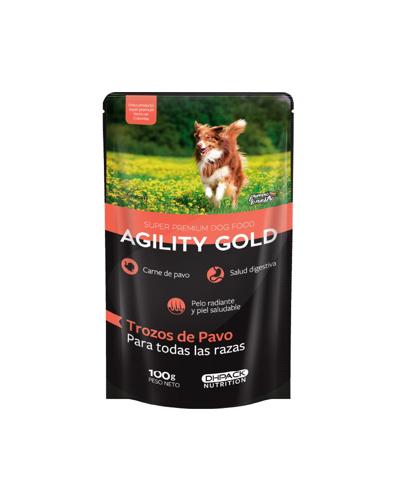 Agility Gold Pouch Pavo 100gr