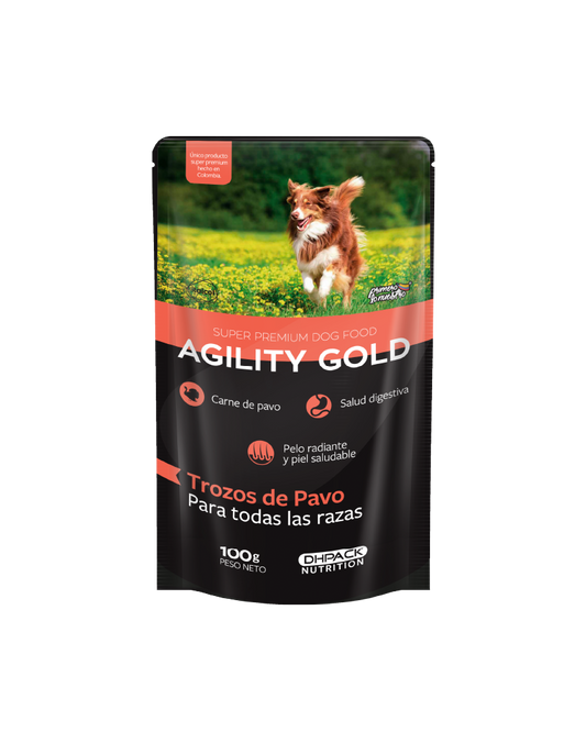 Agility Gold Pouch Pavo 100gr