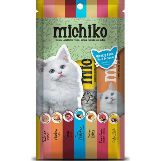 Snack Para Gatos Weekly Pack Michiko x 7 Sachet